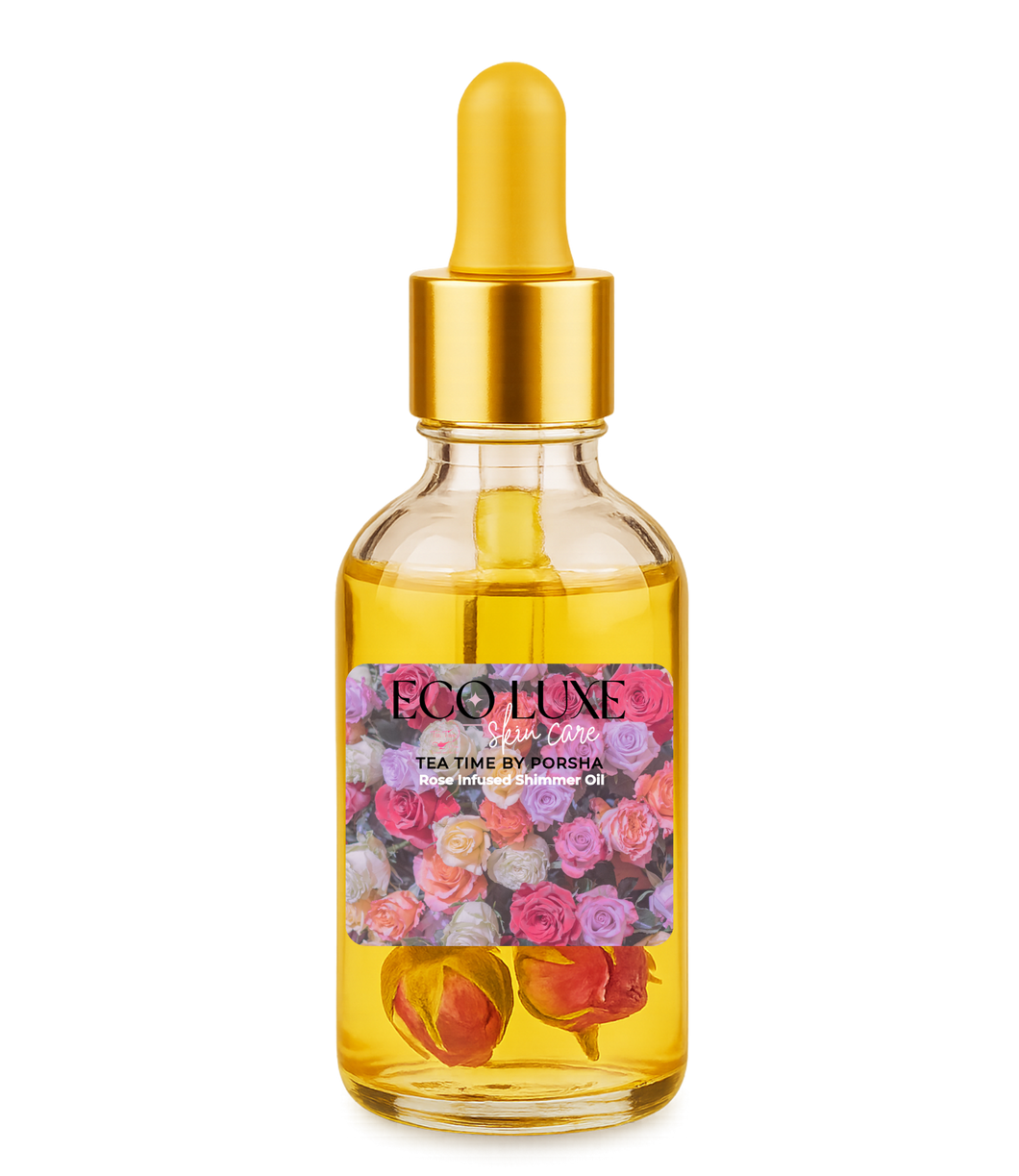 Rose Infused Shimmer Oil 4oz
